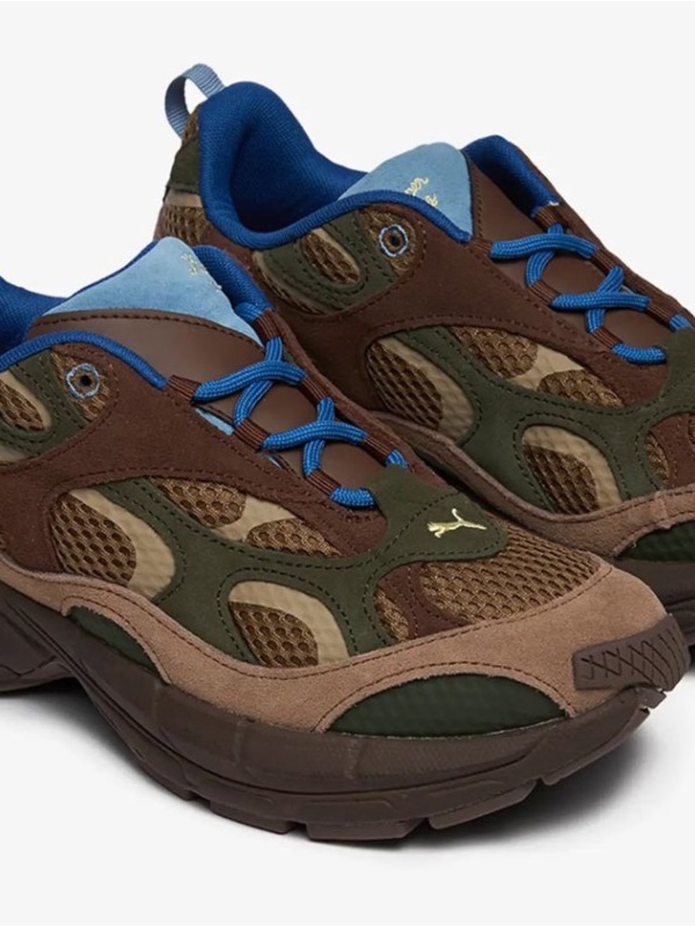 Neutral Multi-Color Mesh & Suede Athletic Sneaker Big Kids 6